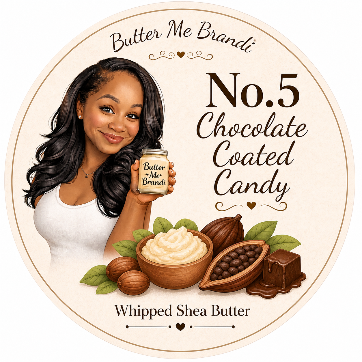 No. 5 Chocolate Coated Candy - Whipped Shea Butter